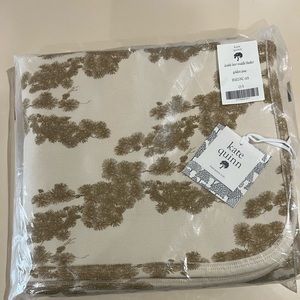 Brand new in bag golden pine organic cotton double layer swaddle by kate quinn